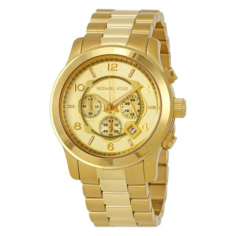 mint condition men's michael kors gold tone quartz watc|michael kors watches for sale.